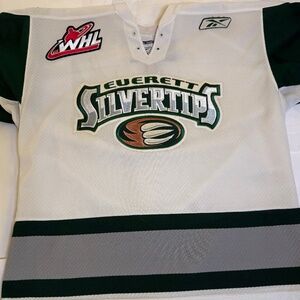 Everett Silvertips Hockey Jersey Youth L/XL – CCM Reebok Canada Made – WHL CHL E
